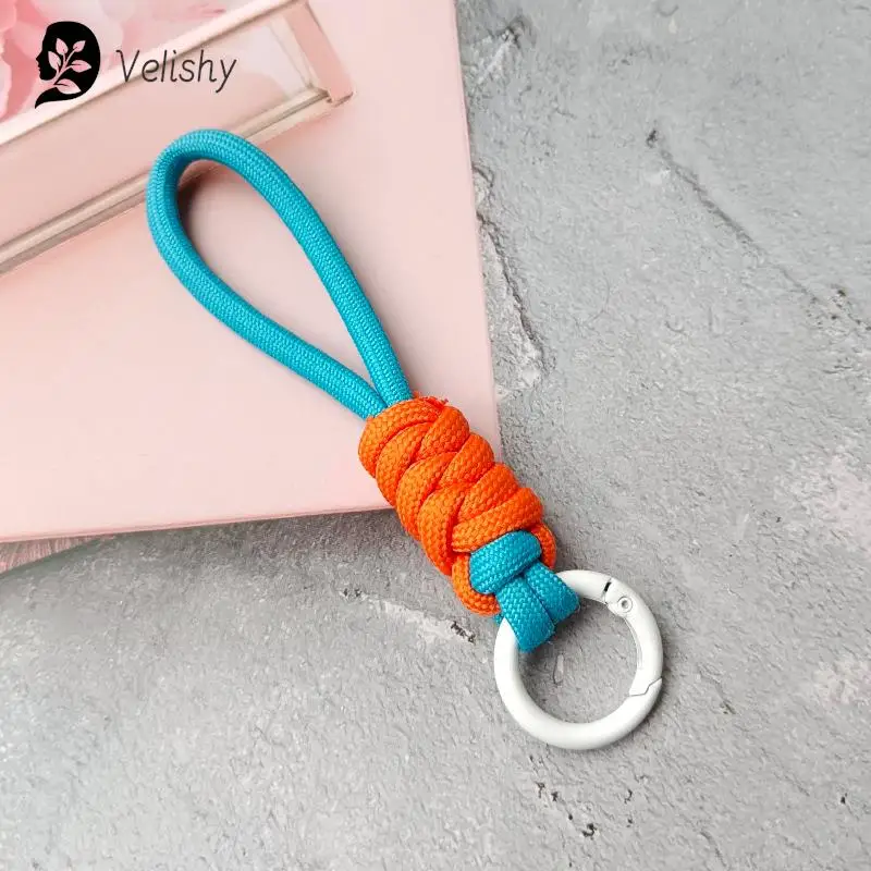 Braided Umbrella Rope Keychain Lanyard
