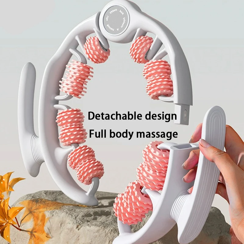 Circular leg clamp roller silicone slim calf massager leg muscle elimination yoga fitness training auxiliary equipment