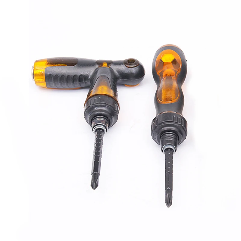 

Dual Purpose Scalable Ratchet Screwdrivers Phillips and Slotted S2 Stell Screw Driver Screw-driving Tools
