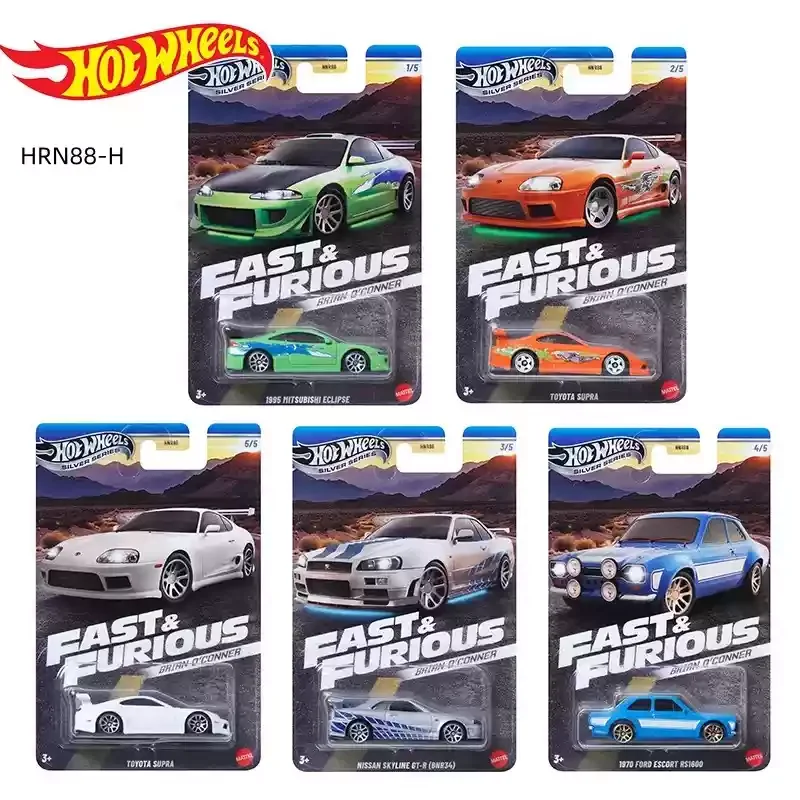Hot Wheels Car Fast & Furious Themed Assortment Mix 1h - Brian O'Conner Hnr88 H 1/64 Diecast Vehicle Model Cars Toys Boys 2