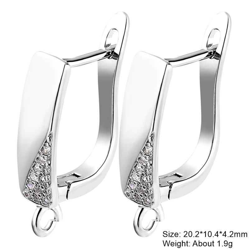 Set of 2 Handmade Earring Fasteners - Creative Ear Wire Hooks and Clasp Locks