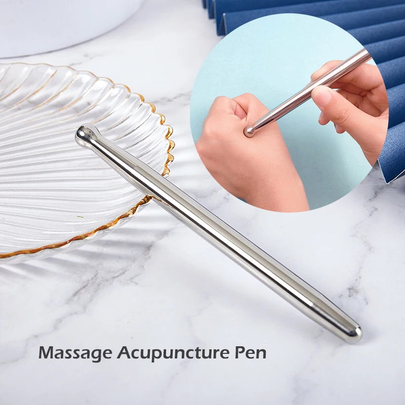 

Ручка для иглоукалывания из нержавеющей стали, инструмент для глубокого массажа тканей, снятия боли в теле, забота о здоровье, 1 шт.