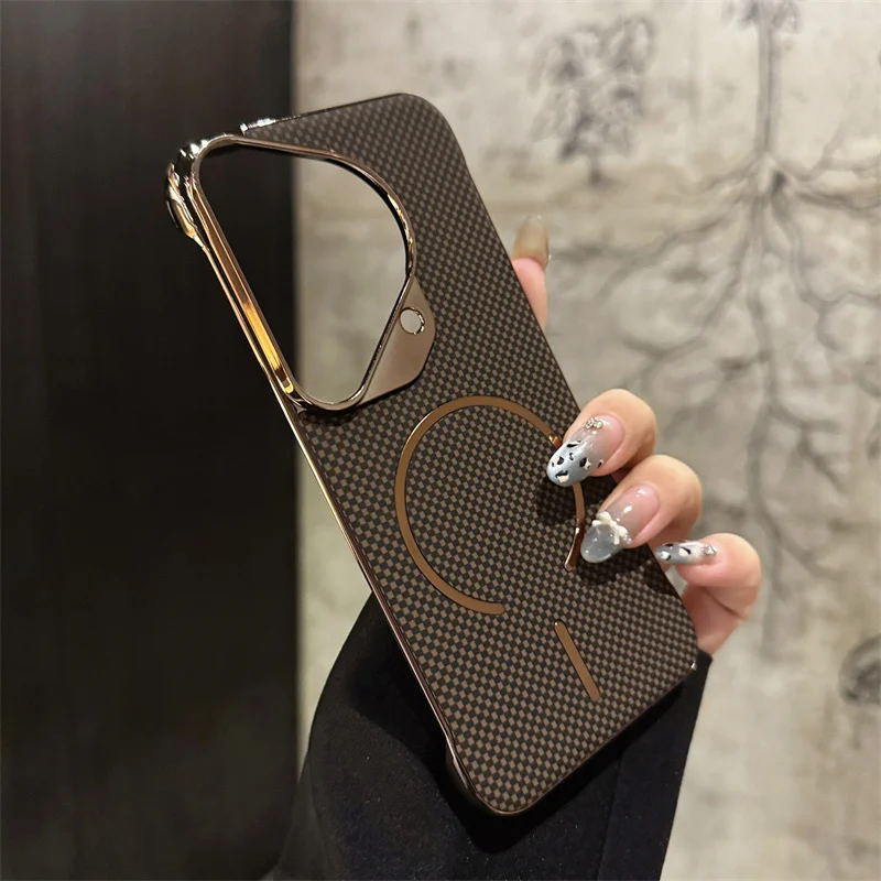Slim Matte Frameless Magnetic Wireless Charging Case Cover