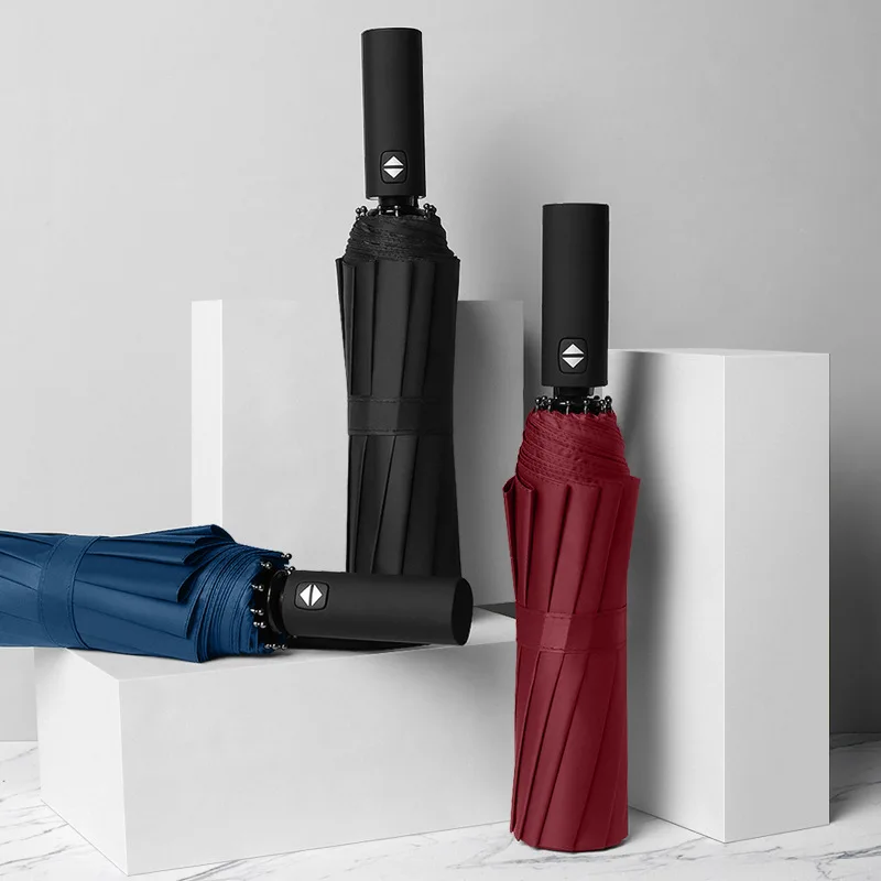 Automatic Umbrella Waterproof Windproof Parasol Bussiness Male Folding Rain Windproof 10 And 8 Ribs Umbrellas For Xiaomi