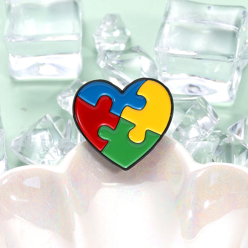 VERSCHIEDENE, NICHT WENIGER Emaille-Anstecknadeln, individuelle Pflege für Kinder mit Autismus, Broschen, Anstecknadeln, Kleidung, Schmuck, Geschenk für Freunde – Detail 5