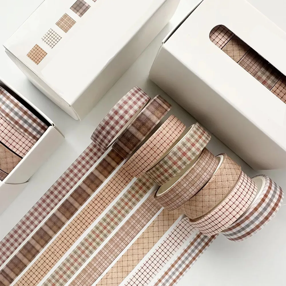 8-Pack Vintage Washi Tape Set for Crafts and Journaling