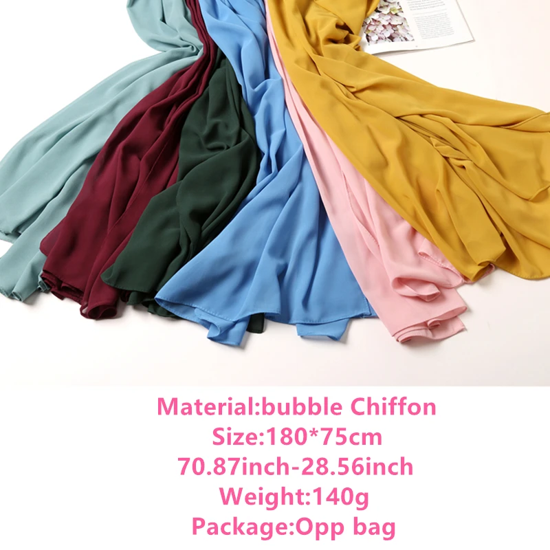 Рисунок 3 - 2022 женский шарф из пузырчатого шифона и шелка