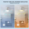 Living room, dining room, mini fan light, Nordic ceiling fan light, high wind power, study, hallway, bedroom, ceiling mounted el 3