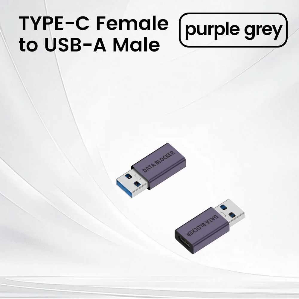 High-Speed USB/Type-C Data Blocking Charging Adapter for Enhanced Device Security