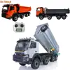 1/14 JDM 65D Model Metal Hydraulic RC Dumper 8x8 Armageddon FMX Truck 2Speed Differential Axle Motor Cars Sound Syetem TH18485 1