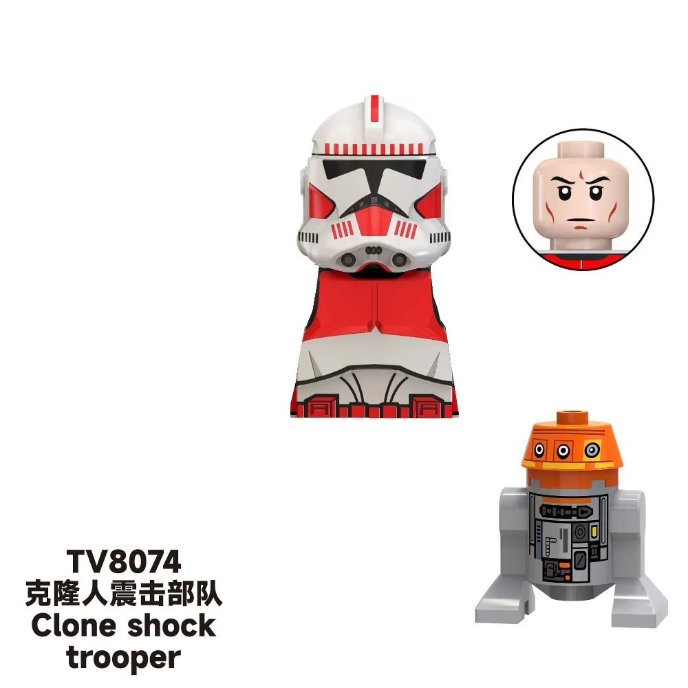 Movie Series Mini Action Figure Doll Commander Fox Padme Amidala Ahsoka Han Solo Leia Luke Jan Building Block Doll Toy