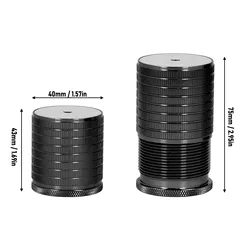 Adjustable Heavy - Duty Aluminum Alloy Furniture Riser, 43 - 75mm Height (4pcs B)