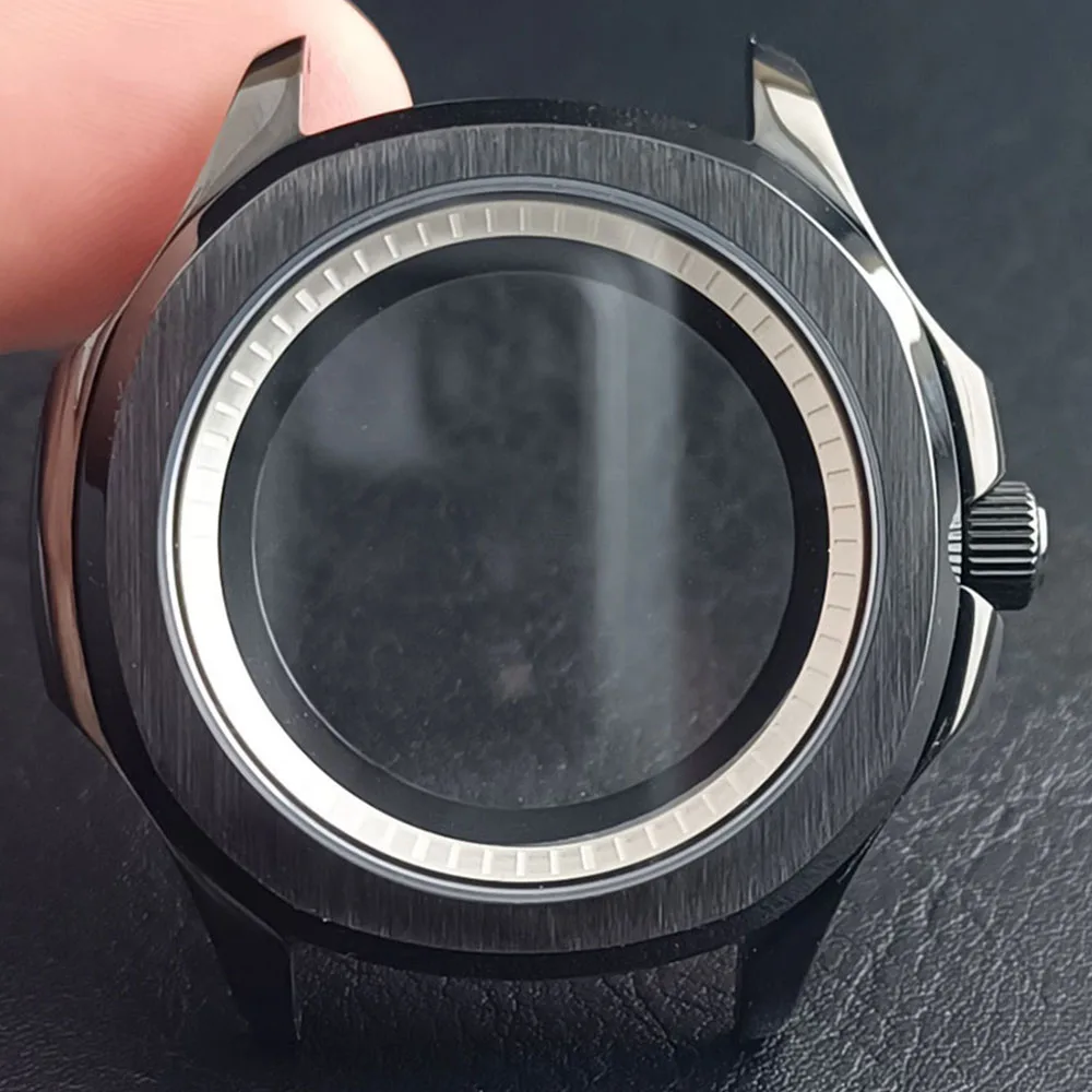 Stainless Steel Sapphire Glass Waterproof Watch Case with Inner Ring 39.5MM