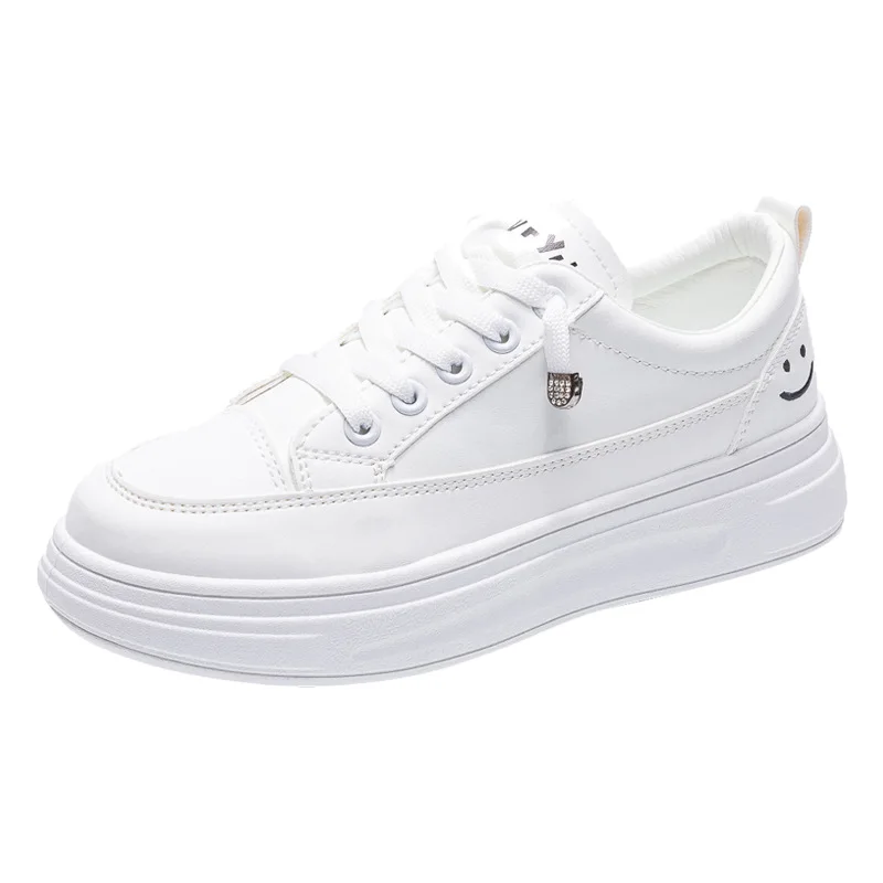 Girls White Shoes Students Fashion Board Shoes Platform Women All-match Outdoor Casual Footwear Ladies Spring New Shoes