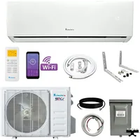 12,000 BTU 23 SEER2 Wall Mounted Ductless Mini Split Inverter A/C Heat Pump System w/ 16’ Installation Kit 1