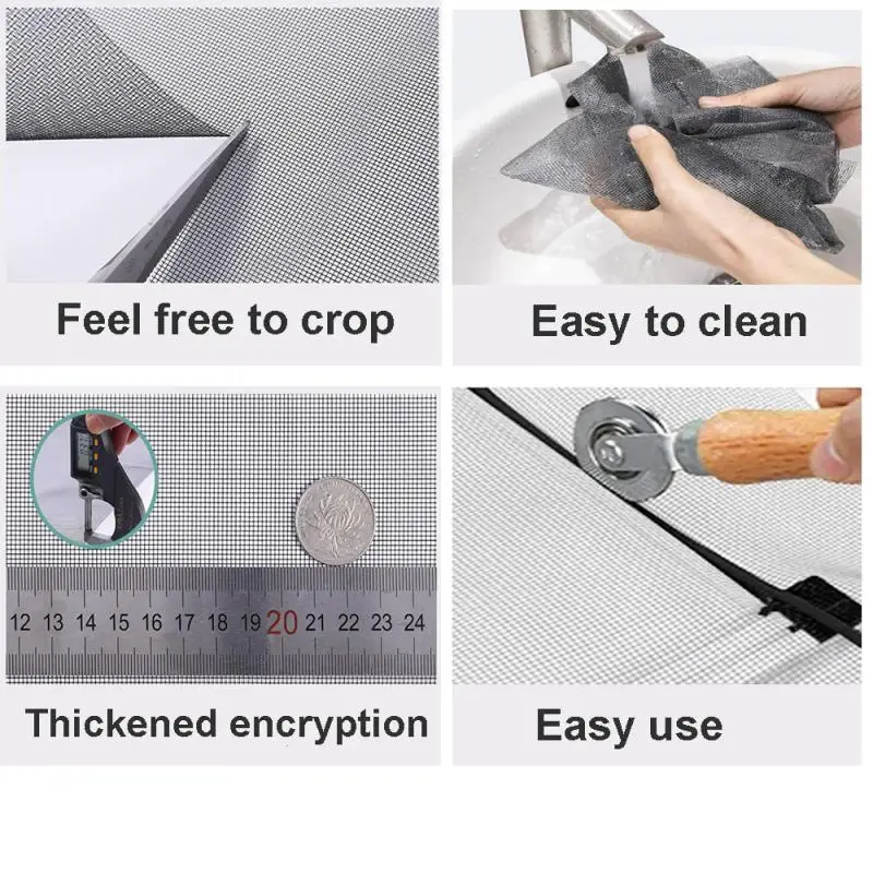 Multi Purpose DIY Screen Mesh Material Anti Mosquito Nets Window Creativity Insect Net PP/PVC/Nylon Window Screen