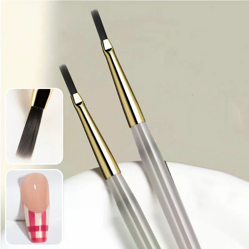 Pennello per pittura per nail art Linee acriliche Penna Strisce Griglia Fiore Farfalla Disegno Pennelli per acquerello Gel UV Design fai da te Manicure - immagine 2