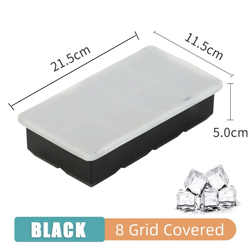 Ice Molds 4/6/8/15 Grid Ice Cube Maker Household Large Ice Mold Bar