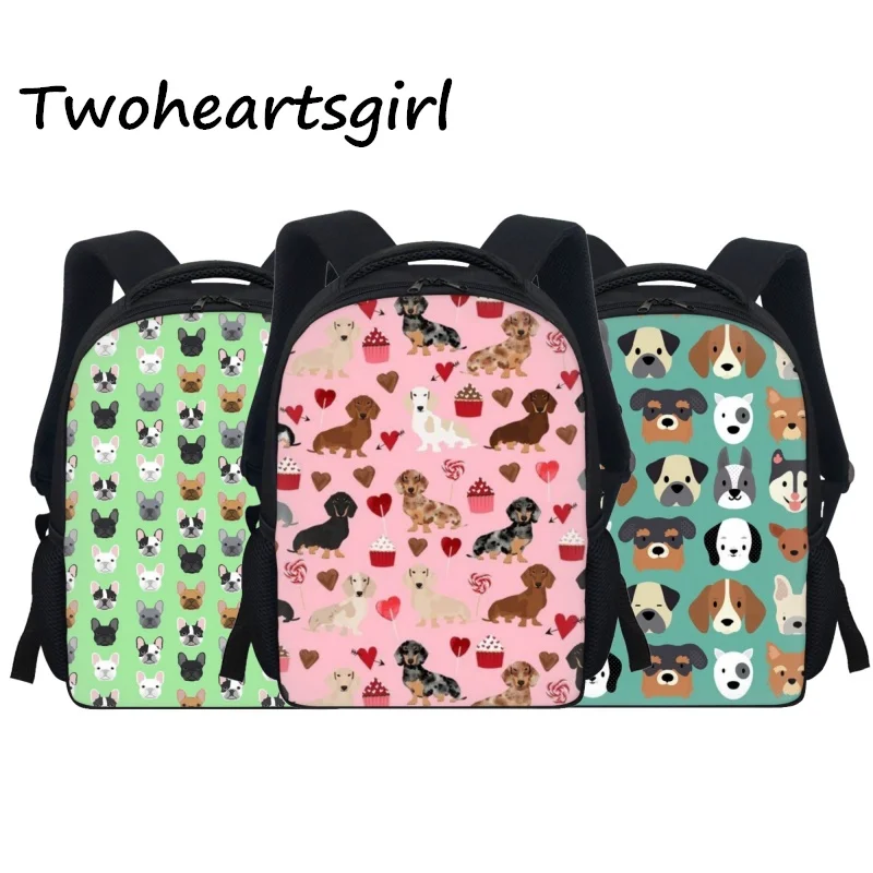 

Twoheartsgirl Cartoon Dog Pattern Backpack for Kids Boys Kindergarten Mini Schoolbags Back to School Primary Students Bookbags