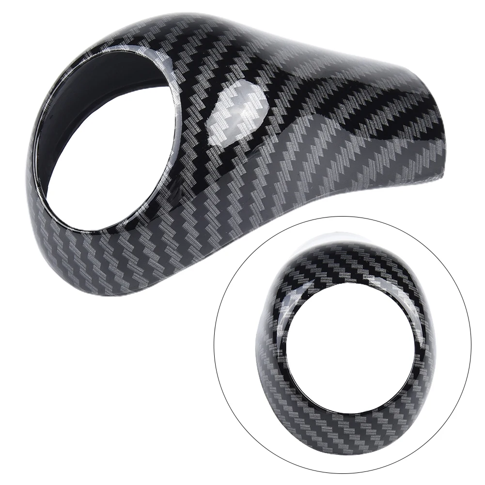 

Black ABS Hote Sale Professional Brand New Decorative Cover Durable Gear Shift Knob Cover Gear Shift Knob Cover