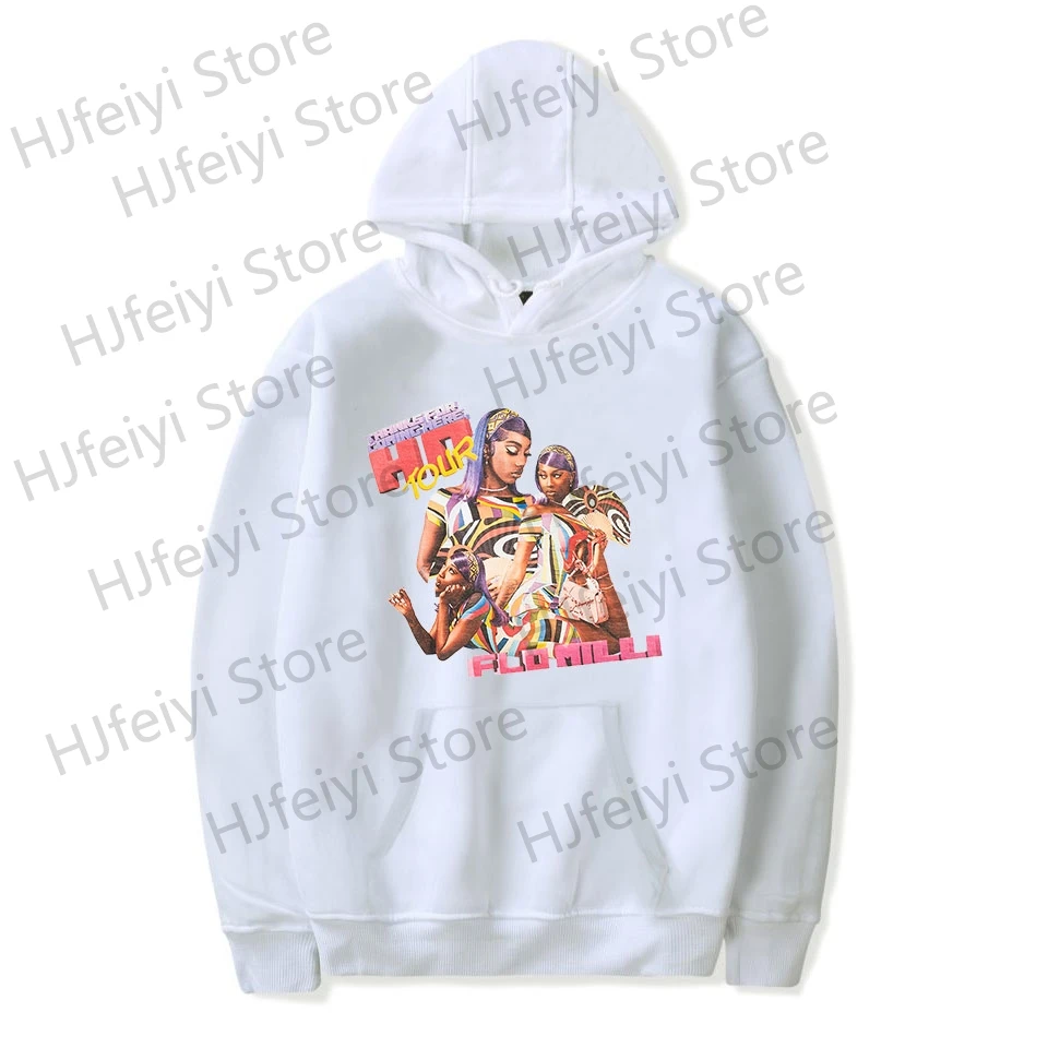 thumbnail image 1 of Sudadera con capucha Flo Milli Thanks For Coming Here Ho Tour para hombre y mujer, unisex, informal, de manga larga, para invierno, 1 of 5