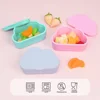 Cloud Shape Food Grade Silicone Snack Box With Lid Fruit Nut Dried Storage Box Container Candy Storage Box 4