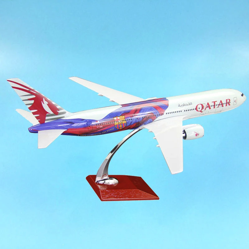 ダイキャスト1 150スケール47センチメートルb777 300erカタール航空航空会社のモデル樹脂ギフトバルセロナサッカー塗装旅客機航空 ダイキャスト 車のオモチャ Aliexpress
