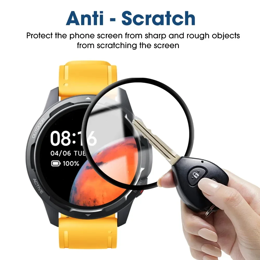 Enhanced Tempered Glass Screen Protector for Smartwatches - Anti-Scratch HD Cover