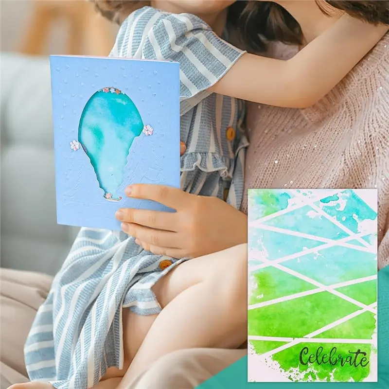 B84B-Kit di Carta per Acquerello per Lettering con Pennello, Creazione di Sfondi e Biglietti con Acquerelli Lavabili - immagine 5