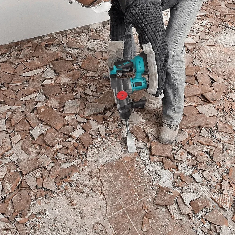 26mm Brushless Electric Impact Hammer Drill 2-Mode Rotary Hammer Multifunctional Cordless Power Tools Fit Makita 18V Battery 4