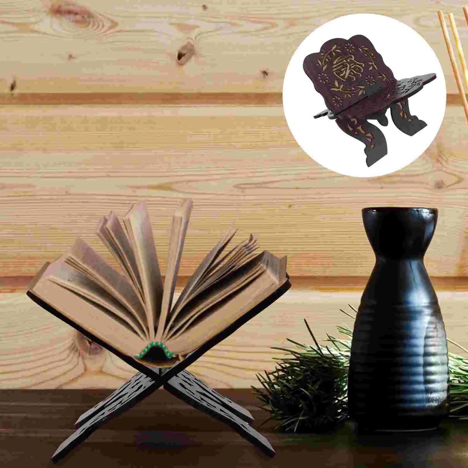 

Деревянная подставка для книг, бытовой держатель для книг, декоративный аксессуар для чтения