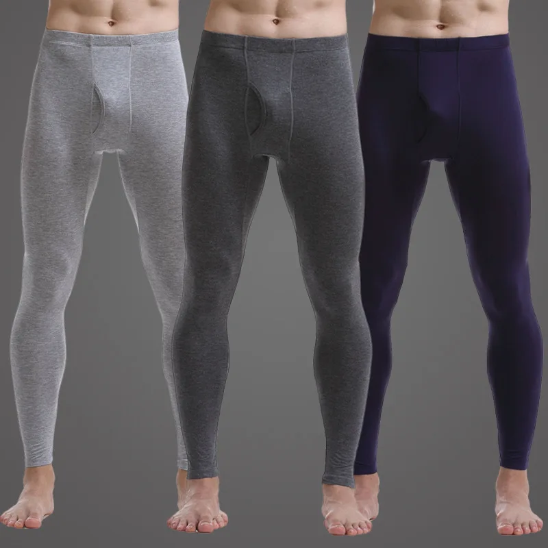 

Men Long Johns Thin Thermal Underwear Bottoms Winter Warm Mens Thermal Pants Legging Tights Male Modal Thermo Underwear Trousers