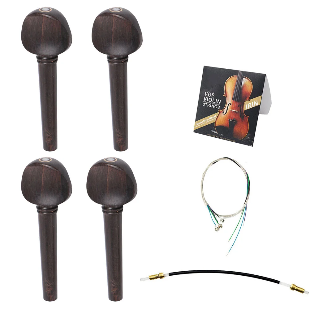 

Violin Three-Piece Set Ebony Kit Musical Instrument Accessories Alloy Accessory