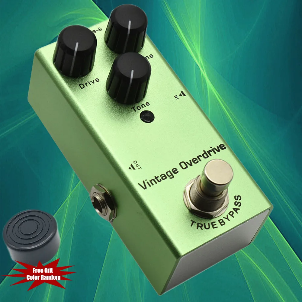 

Guitar Effects Pedal Overdrive Mini Single Vintage Overdrive DC 9V True Bypass for Electric Guitar