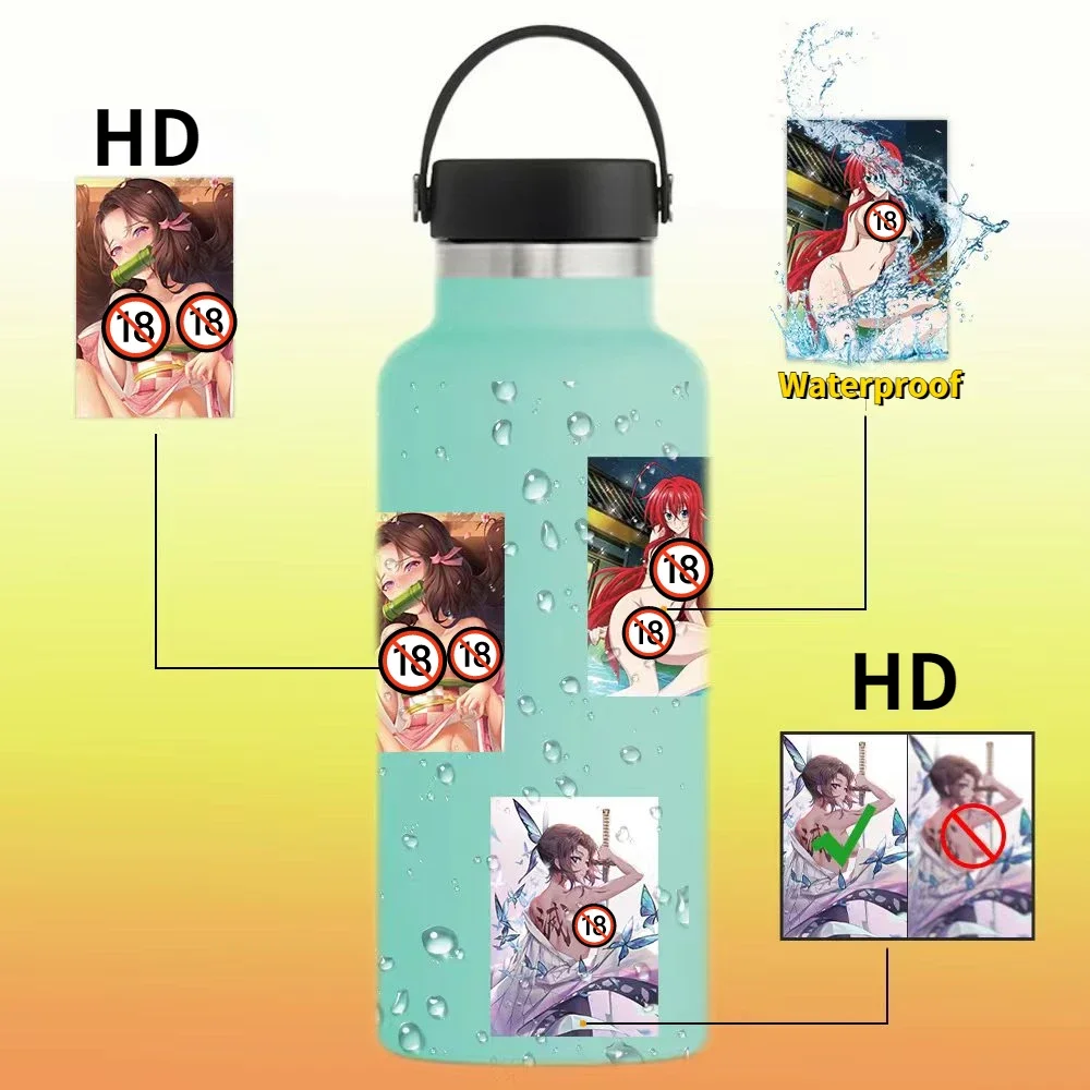 Anime Stickers 50pcs Exclusive Anime Sexy Waifu Adult Collection Waterproof Stickers (18+)