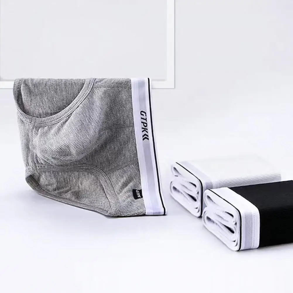 

Anti-deformation Men Briefs Men's Wide Waistband Modal Panties Breathable 3d Cutting Briefs with Quick-drying for Ultimate