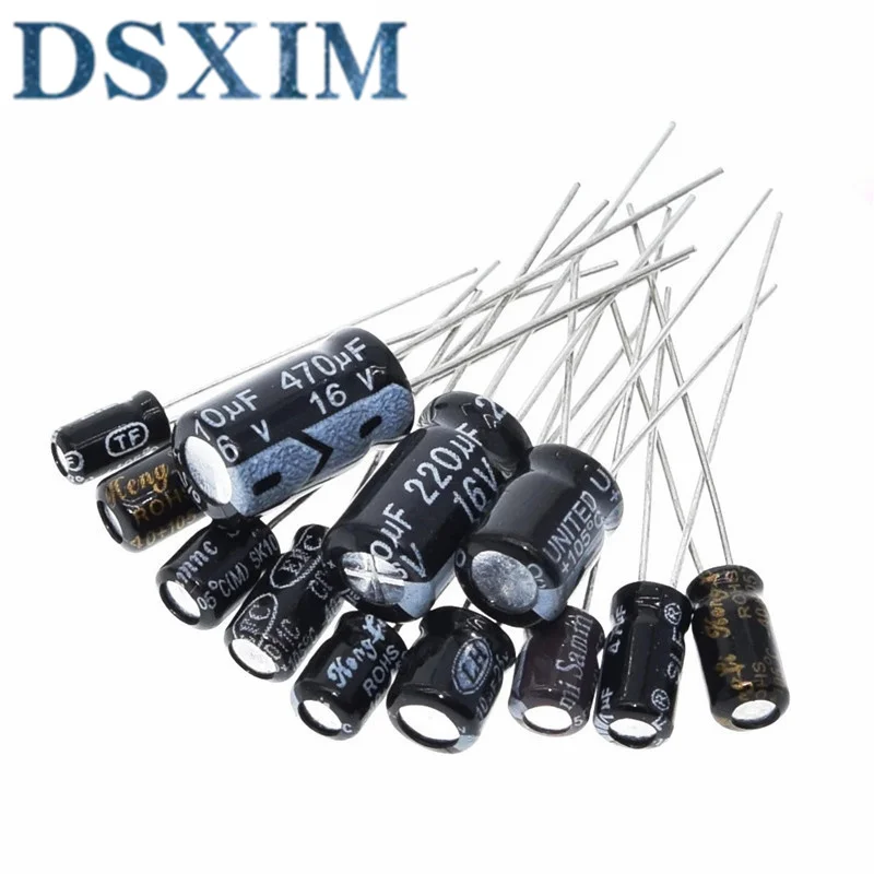 2 Condensateurs électrolytiques Aluminium 100V 47µF - Dimensions 8x12mm, Lot De 2