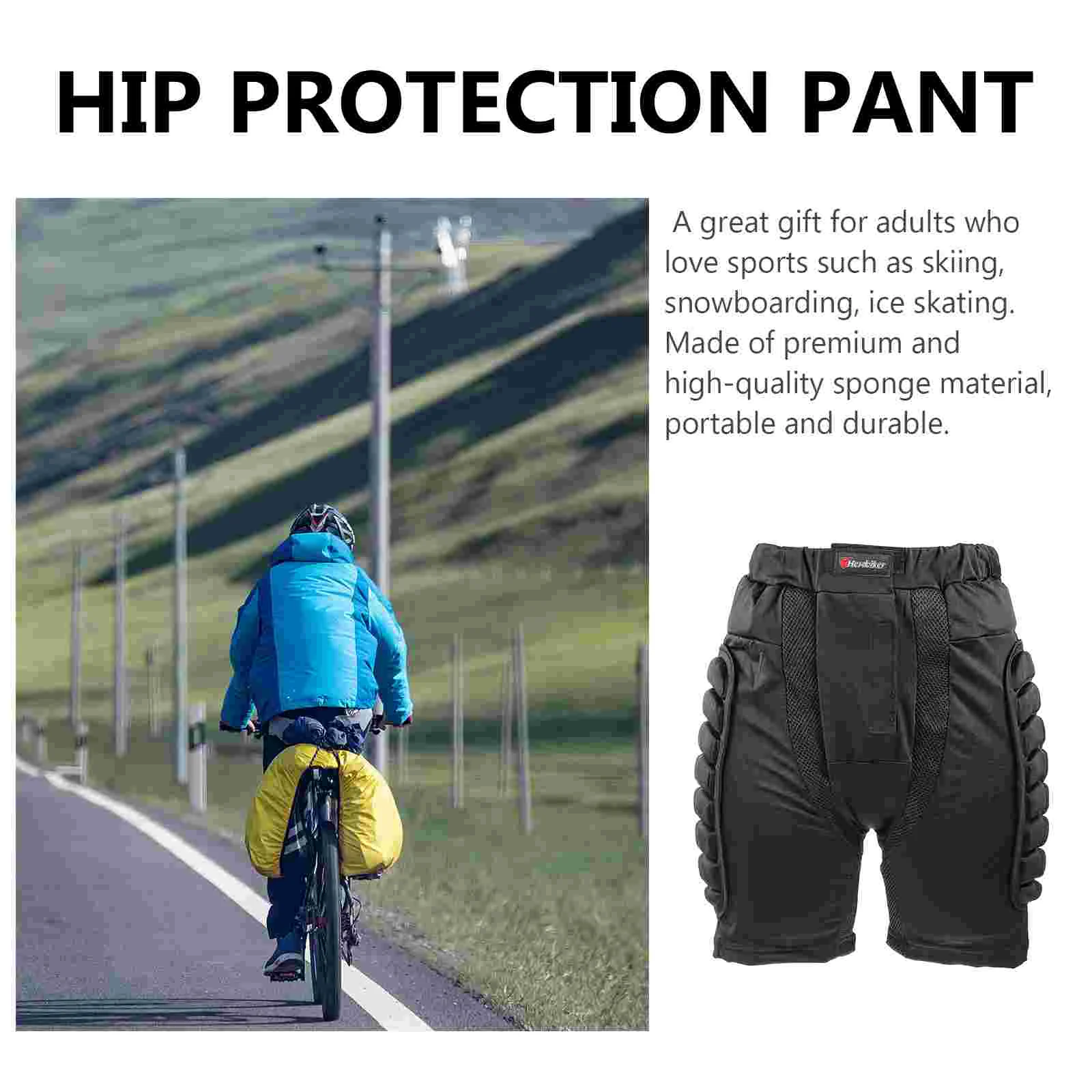 Ski Pants Ample Padding Hip Protector Protective Trouser Skiing Sponge Comfortable Skating Premium Material