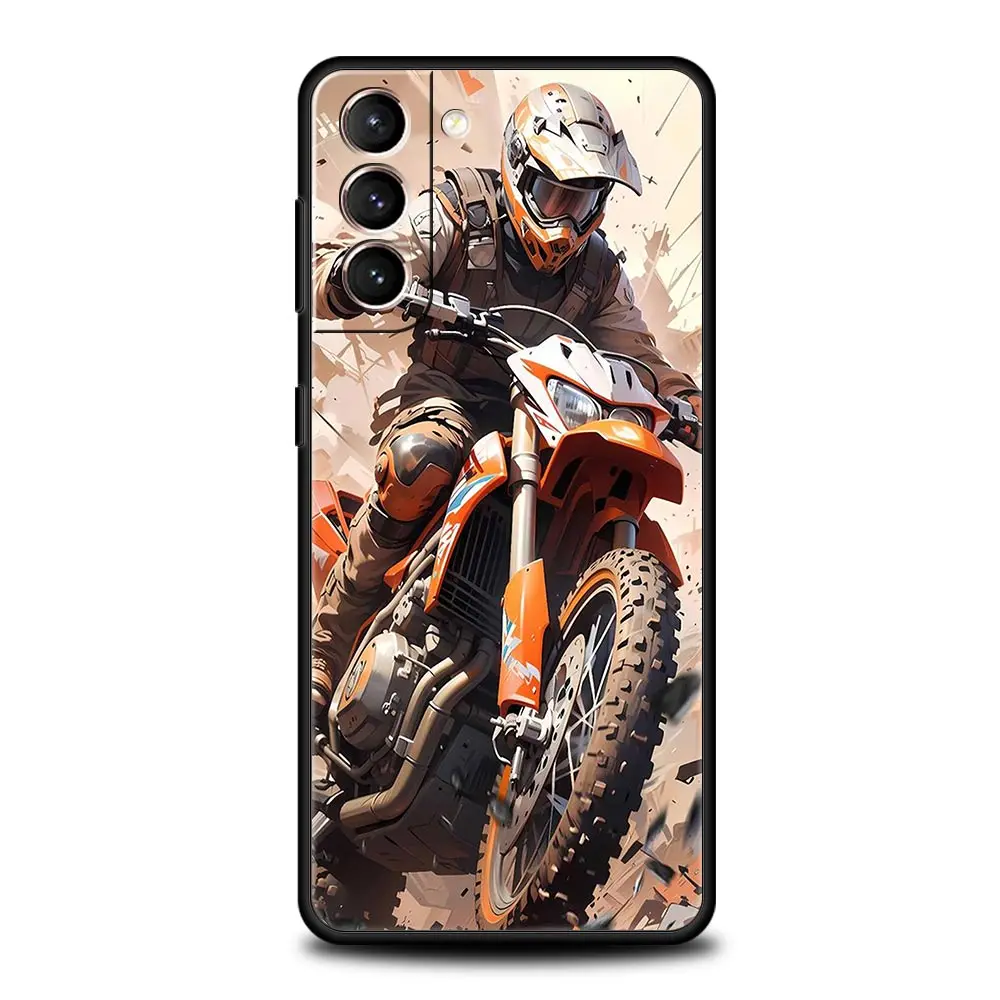 Moto Cross Motorcycle Sports Soft Phone Case