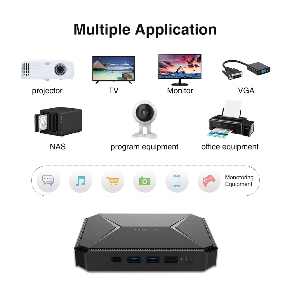 CHUWI HeroBox Mini PC Intel Celeron J4125 Quad Core 8GB RAM