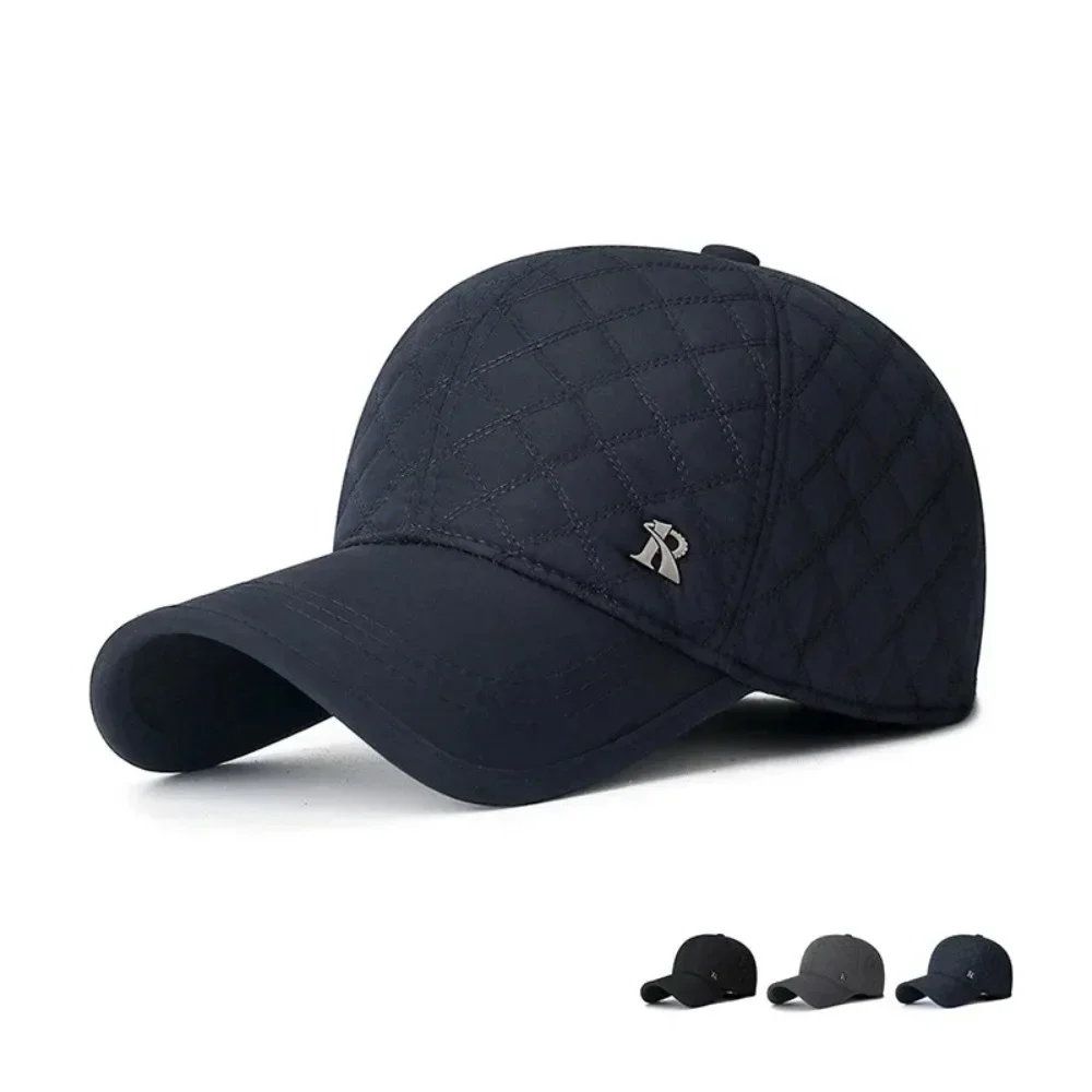 New Unisex Middle-Aged and Elderly Winter WindProof, Cold-Proof and Warm Baseball Cap with Ear Protection, Thickened Peaked 모자