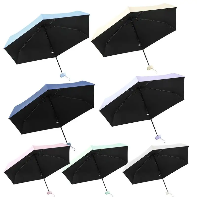 

Уличный мини-зонт от солнца Upf 50, маленький легкий и компактный водонепроницаемый зонт для защиты от солнца и дождя 35 дюймов