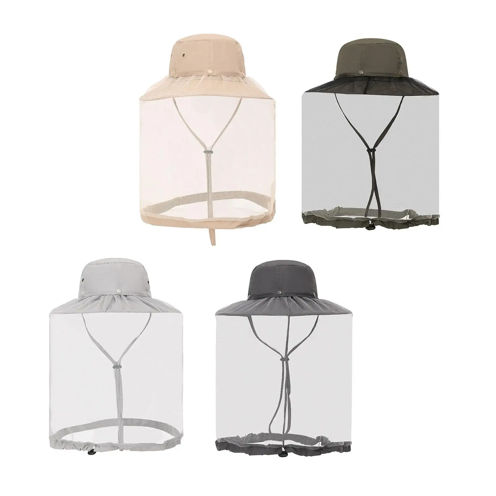 

Head Net Hat Men Breathable Women Outdoor Casual with Chin Strap Sun Hat