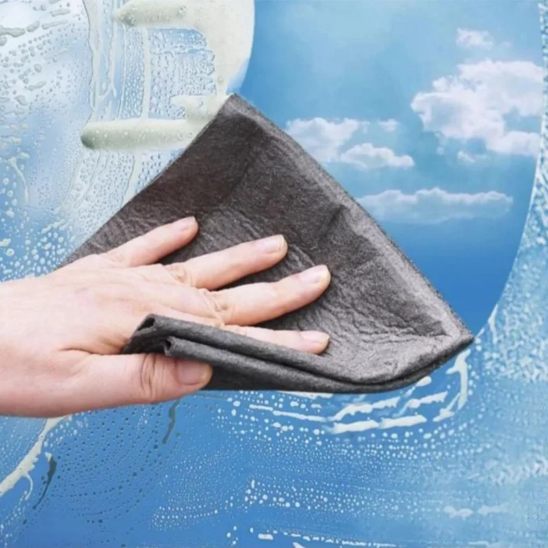 Thickened Magic Cleaning Cloths Microfiber Washing Rags Reusable Car Window Mirror Wipe Cloth Towel Household Kitchen Clean Tool
