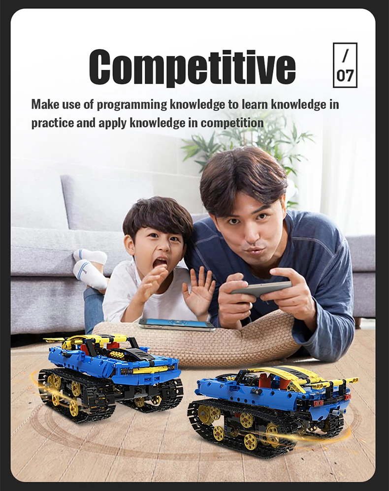 Technical APP Remote Control Double-sided Tank K96129 Chain Vehicle Bricks Building Blocks Programming Toys For Boys Moc Gift mesh stress ball