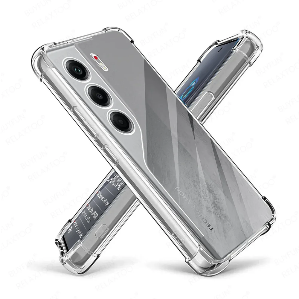 Transparent Soft Back Shockproof Case - Anti-Yellow, Clear Protective Cover