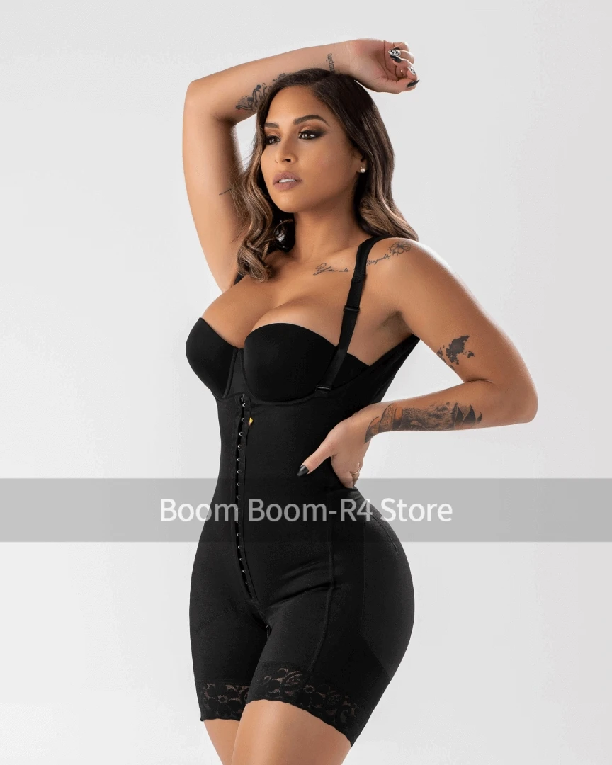 Fajas Colombiana BBL Post Op Surgery Supplies Women Shapewear With Adjustable Abdomen After Delivery Open Bust and Crotch Shaper
