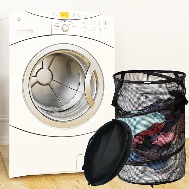 A Pop-Up Mosoda Akadályozza Nagy Kapacitású Összecsukható Mosókosár-Helyet, Megtakarítva Piszkos Ruhák Tároló Szervezőjét Fogantyúval És - Image 4