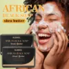 100g African Black Soap with Shea Butter Exfoliating Deep Cleansing Body Moisturizing Care Hand Made Soaps Skin Care Products 1