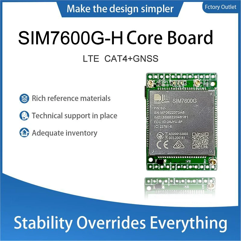 

SIMcom SIM7600G-H LTE CAT4 Core board breakout kit TE-A 1pcs